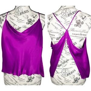 Size medium silk open back Zara top